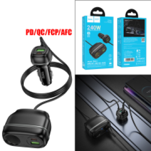Power Car Charger 2cigarette Z59A(2PD30W+2QC3.0) - ឆ្នាំងសាកក្នុងឡាន រុន 2 និង រុនសាកថ្ម Z59A 2PD30W+2QC3.0