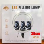 LED Selfie Ring Live 14inch/36cm 3Clip MF-36 - អំពូលមូល ស៊ែលហ្វី MF36 ក្រចាប់3 ទំហំ36cm