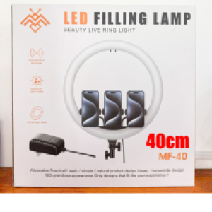 LED Selfie Ring Live 40cm 3Clip MF-40 - អំពូលមូល ស៊ែលហ្វី MF40 ក្រចាប់3 ទំហំ 40cm