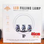 LED Selfie Ring Live 46cm 3Clip+Remote MF-46 - អំពូលមូល ស៊ែលហ្វី MF46 ក្រចាប់3 មានតេឡេ ទំហំ46cm