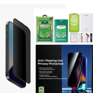 Screen Protector Privacy 3D Remax GL-27 iPhone15 Pro - កញ្ចក់ពេញ 3D ការពារ ឯកជនភាព Remax GL-27 iPhone15 Pro