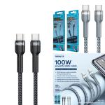 Cable Charger Remax RC-172 Type-C to Type-C 60W - ខ្សែសាកស៊ីលីខូន Remax RC-172 Type-C to TypeC 60W
