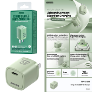 Power Charger Remax RP-U1 PD/QC 20W - ឆ្នាំងសាក ខ្វីកឆាច Remax RP-U1 PD/QC 20W