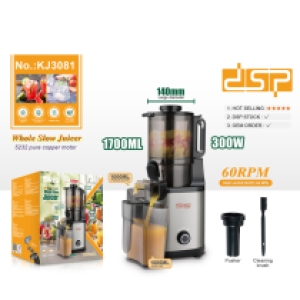 Slow juicer 250W DSP KJ-3081 - ម៉ាស៊ីនកៀបទឹកផ្លែឈើ 250W DSP KJ-3081