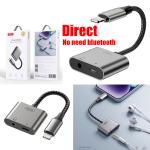 Converter Lightning to Lightning+3.5mm XO NB-R258B - ឌុយបំលែងកាសទៅកាសម៉ូលនិងសាកថ្ម XO NB-R258B