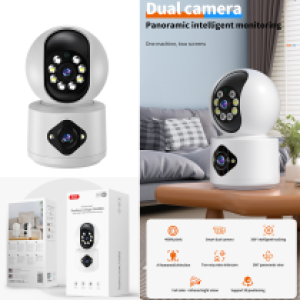 Camera Desk Wifi 360° Dual 2/4MP XO CR07 - កាមេរ៉ាសុវត្ថិភាព វ៉ាយហ្វាយ 2កាមេរ៉ា 2/4MP XO CR07