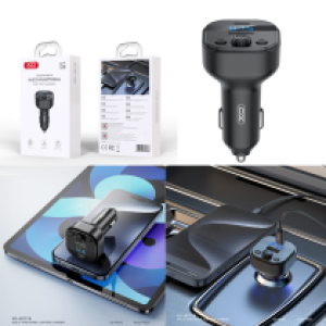 Car Bluetooth FM transmitter XO BCC18 Type-C 3A - ប្លូធូឡាន FM បញ្ជូនសំលេង XO BCC18 Type-C 3A