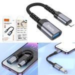 Converter Lightning to USB hoco UA24 OGT - ឌុយបំឡែង OTGhoco UA24 ឌុយអាយហ្វូនទៅ Flash
