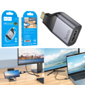 Converter hoco UA33(Type-C to HDMI) - ដុំបំបែក ហូកូ UA33(TypeC ទៅHDMI)