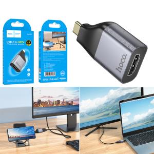 Converter hoco UA33(Type-C to HDMI) - ដុំបំបែក ហូកូ UA33(TypeC ទៅHDMI)