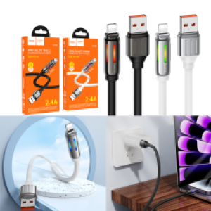 Cable Charger hoco U136 iPhone - ខ្សែសាកលឿន ហូកូ​ U136 iPhone