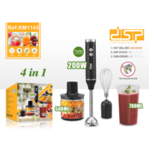 Blender 4in1 set DSP KM1143 - ម៉ាស៊ីនក្រឡុក 4in1 set DSP KM1143