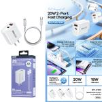 Power Charger Remax RP-U120 PD/QC 20w Set TypeC to iPhone - ឆ្នាំងសាក ខ្វីកឆាច Remax RP-U120 PD/QC 20w ឈុត Type-C to iPhone