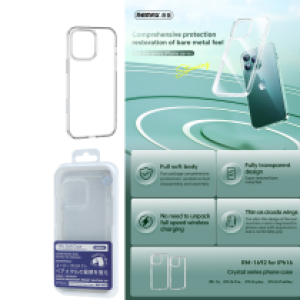 Case Clear REMAX RM-1692 iPhone 16 Pro Max - ស្រោមជ័រថ្លា REMAX RM-1692 iPhone 16 Pro Max