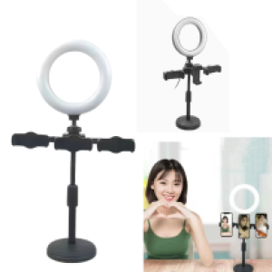 Holder desk stand LED Light Live 3Clipper - ជើងទំរទូរសព្ទ័លើតុ អំពូលឡាយ 3Clipper