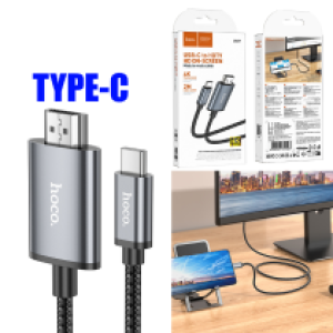 Screen Mirror Type-C to HDMI HD hoco UA27 - ខ្សែបញ្ចូនរូបភាព ពីទូរសព្ទ័ទៅទូរទស្សន៍ TypeC hoco UA27