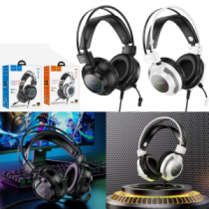 Headset Wire hoco W110 gaming - កាសប្ល៊ូធូសក្តោបត្រជៀក ហូកូ W110 gaming
