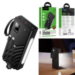 Power Bank Hoco J155 22.5W+PD20W 4-cable fully 20000mAh - ថ្មជំនួយ ហូកូ J155 22.5W+PD20W មានខ្សែ4 20000 មីលីអំពែពេញ