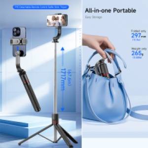 Selfie Stick Tripod Bluetooth Remote F15 1.7m - ជើងត្រៃផត ដងថតប្លូធូសតេឡេ F15 1.7 ម៉ែត