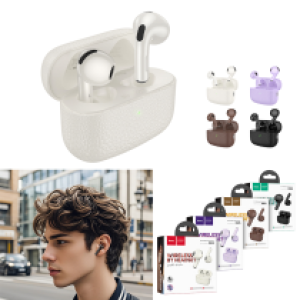 Earphone Bluetooth TWS hoco EQ15 - កាសប្ល៊ូធូស មួយគូ ហូកូ EQ15