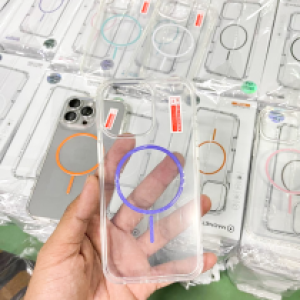 Case Clear magnetic color PTN170 iPhone 12 Pro Max - ស្រោមជ័រថ្លា មេដែកឆក់ PTN170 iPhone 12 Pro Max