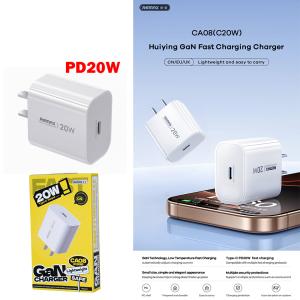 Power Charger Remax CA08 PD/QC 20W - ឆ្នាំងសាក ខ្វីកឆាច Remax CA08 PD/QC 20W