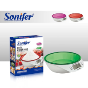 DIGITAL KITCHEN SCALE sonifer SF-1924 - ជញ្ជីងថ្លឹងម្ហូប 5kg Sonifer SF-1924