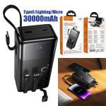 Power Bank 30000mAh (22.5W+PD20W) hoco J156B set 3in1 - ថ្មជំនួយ hoco J156B Fast 22.5W+PD20W 30000មីលីអំពែ ឈុតក្បាល 3