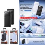 Power Bank Remax FCP-1 20W(PD/QC)10000mAh 3in1 3C - ថ្មជំនួយ Remax FCP-1 20W(PD/QC)10000 មីលីអំពែ 3in1 CCC