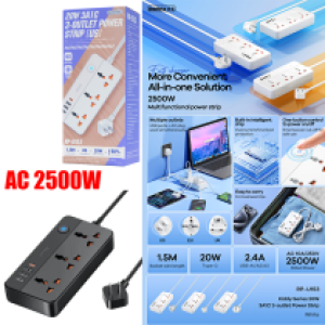 Power Strip REMAX RP-U153 3AC+3USB+Type-C - ព្រីភ្លើង REMAX RP-U153 3AC+3USB+1TypeC