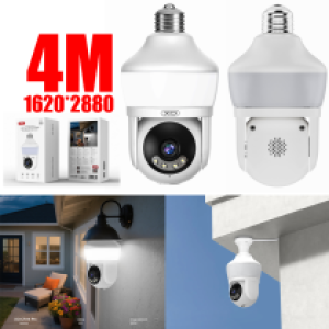 Camera Light Bulb 360° Wifi XO CR14 Pro 2880*1620 4M - កាមេរ៉ាវ៉ាយហ្វាយ ប្រើឌុយអំពូល XO CR14 Pro 2880*1620 4M