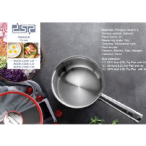Fry Pan stainless steel​ DSP CS003-C28 - ខ្ទះអ៊ីណុក 304 DSP CS003-C28
