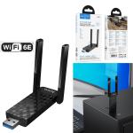 WIFI USB mini WiFi6 hoco HI34 - ឧបករណ៍ភ្ជាប់អ៊ិនធើនេត WiFi6 hoco HI34
