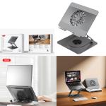 Laptop Stand Desk Cooler Fan XO C182 Metal - ជើងទ្រ កុំព្យូទ័រយួរដៃ លើតុ XO C182 មានកង្ហារ