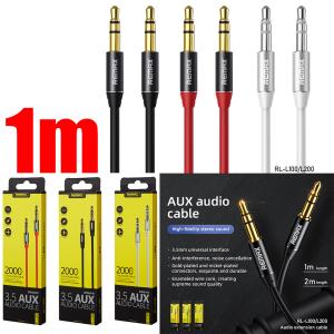 Cable 3.5mm AUX Remax RL-L100 1m - ខ្សែបំលែង AUX ទៅ AUX Remax RL-L100 1m