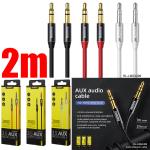 Cable 3.5mm AUX Remax RL-L100 2m - ខ្សែបំលែង AUX ទៅ AUX Remax RL-L100 2m