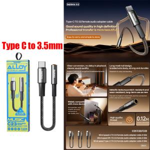 Converter Type-C to AUX 3.5mm Female REMAX CB08(C-3.5F) - ឌុយបំលែង TypeC ទៅ ឌុយកាស 3.5មម ញី REMAX CB08(C-3.5F)