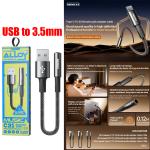 Converter USB to AUX 3.5mm Female REMAX CB08(A-3.5F) - ឌុយបំលែង USB ទៅ ឌុយកាស 3.5មម ញី REMAX CB08(A-3.5F)