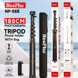 Holder Stand Tripod NeePho NP-588 1.8m - ជើងត្រៃផត NeePho NP-588 កំពស់1.8ម