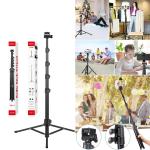 Holder Stand Tripod+Selfie Stick(2in1) Neepho NP- 588 1.8m - ជើង អំពូលឡាយ+ដងស៊ែហ្វី Neepho NP- 588 1.8សងទីម៉ែត