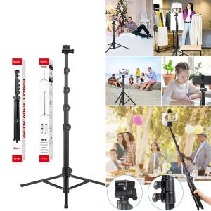 Holder Stand Tripod+Selfie Stick(2in1) Neepho NP- 588 1.8m - ជើង អំពូលឡាយ+ដងស៊ែហ្វី Neepho NP- 588 1.8សងទីម៉ែត