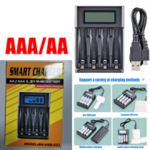 Power Charger Batteries AA/AAA 1.2V BH-USB-C03 - ដុំសាកថ្មពិល AA/AAA 1.2V BH-USB-C03