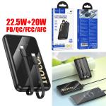 Power Bank 10000mAh hoco Q37 22.5W(QC/FCP/SCP/AFC) Set (iPhone/TypeC) - ថ្មជំនួយ hoco Q37 22.5W(QC/FCP/SCP/AFC) ឈុត(iPhone/TypeC) 10000មីលីអំពែ