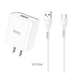 Power Charger Hoco C81 TypeC - ឆ្នាំងសាក​ ហូកូ C81 មានខ្សែ Type C