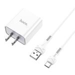 Power Charger Hoco C81 TypeC - ឆ្នាំងសាក​ ហូកូ C81 មានខ្សែ Type C