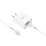 Power Charger Hoco C81 TypeC - ឆ្នាំងសាក​ ហូកូ C81 មានខ្សែ Type C