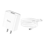 Power Charger Hoco C81 TypeC - ឆ្នាំងសាក​ ហូកូ C81 មានខ្សែ Type C