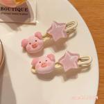 Clip Hair #pink pig(single) - ដង្កៀបកៀបសក់ #pink pig(single)