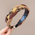 Headband D5 Women #Yellow brown - បូរសក់ D5 Women #Yellow brown