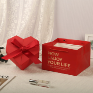 Gift Box Red #21*21*10cm - ប្រអប់កាដូរ Red #21*21*10cm